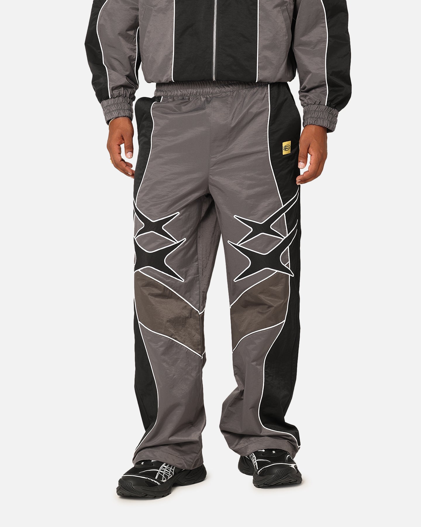 Loiter Paradise Track Pants Black/Grey | Culture Kings US