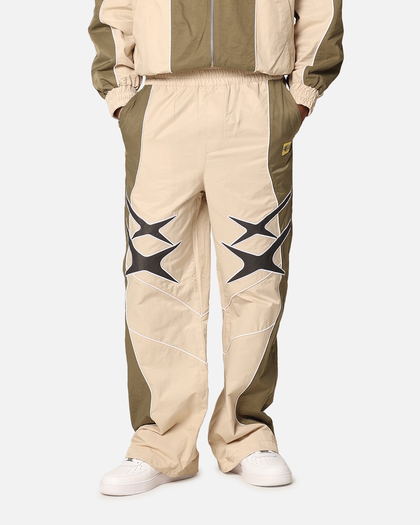 Loiter Paradise Track Pants Stone/Khaki | Culture Kings US