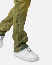 MNML B540 Flare Denim Jeans Olive