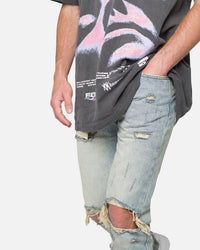 MNML D544 Straight Denim Jeans Vintage Blue