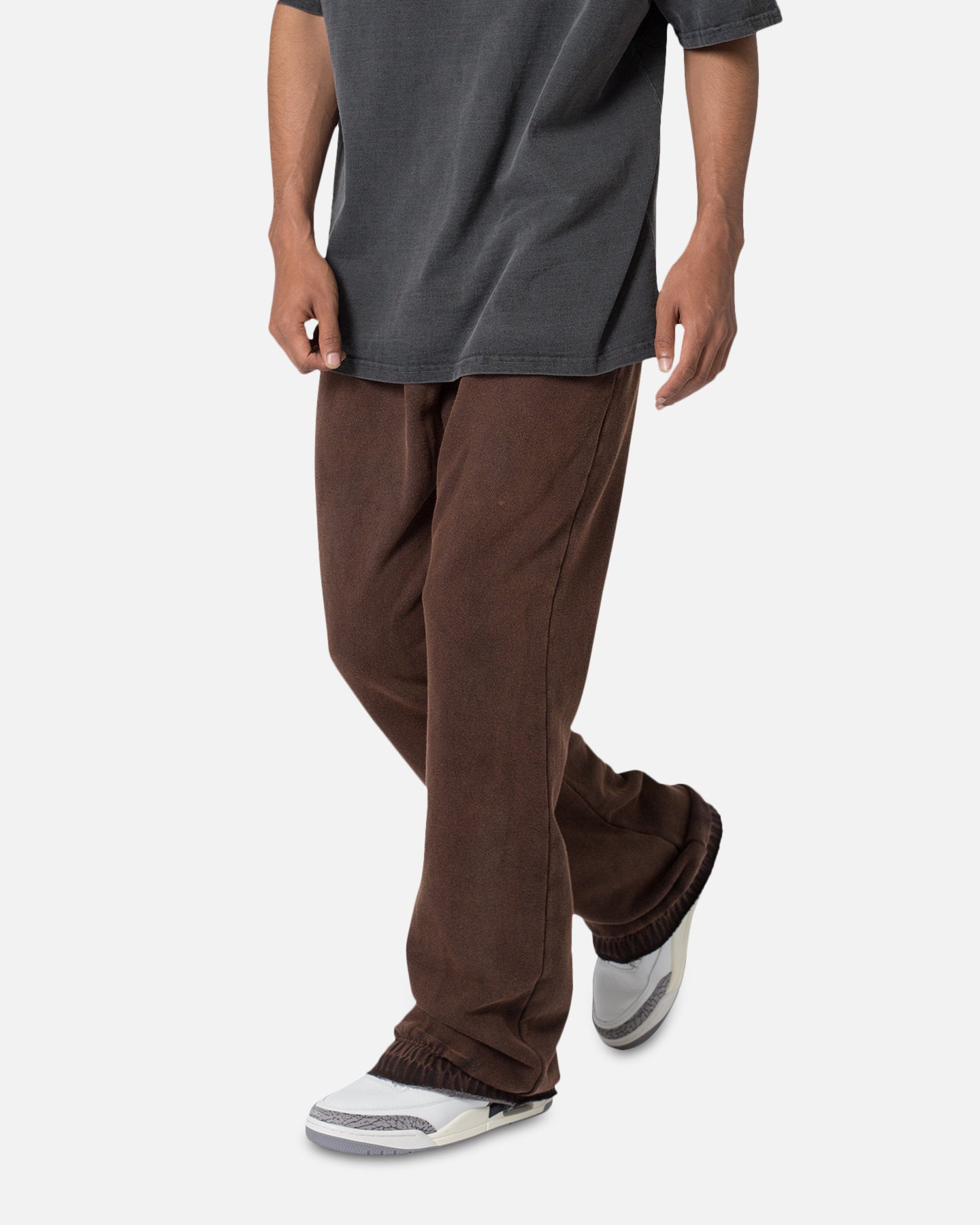 【BROWN】Washed sweat slacks MNML Washed Flare Sweatpants Brown | Culture Kings US