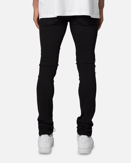 MNML X555 Crystal Skinny Denim Jeans Black/Pink