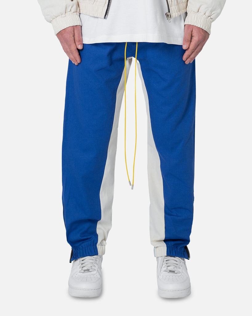 MNML Twill Racing Pants Blue/Natural | Culture Kings US