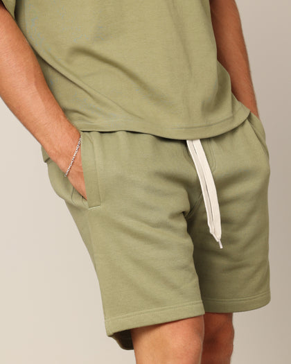 Carré Blanc Classic Sweat Shorts Military