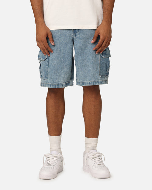 Dickies 42283 Denim Cargo Shorts Stone Washed Indigo