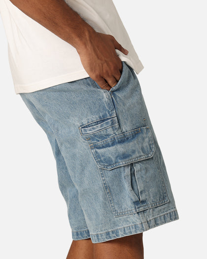 Dickies 42283 Denim Cargo Shorts Stone Washed Indigo