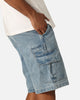 Dickies 42283 Denim Cargo Shorts Stone Washed Indigo