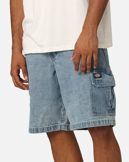 Dickies 42283 Denim Cargo Shorts Stone Washed Indigo