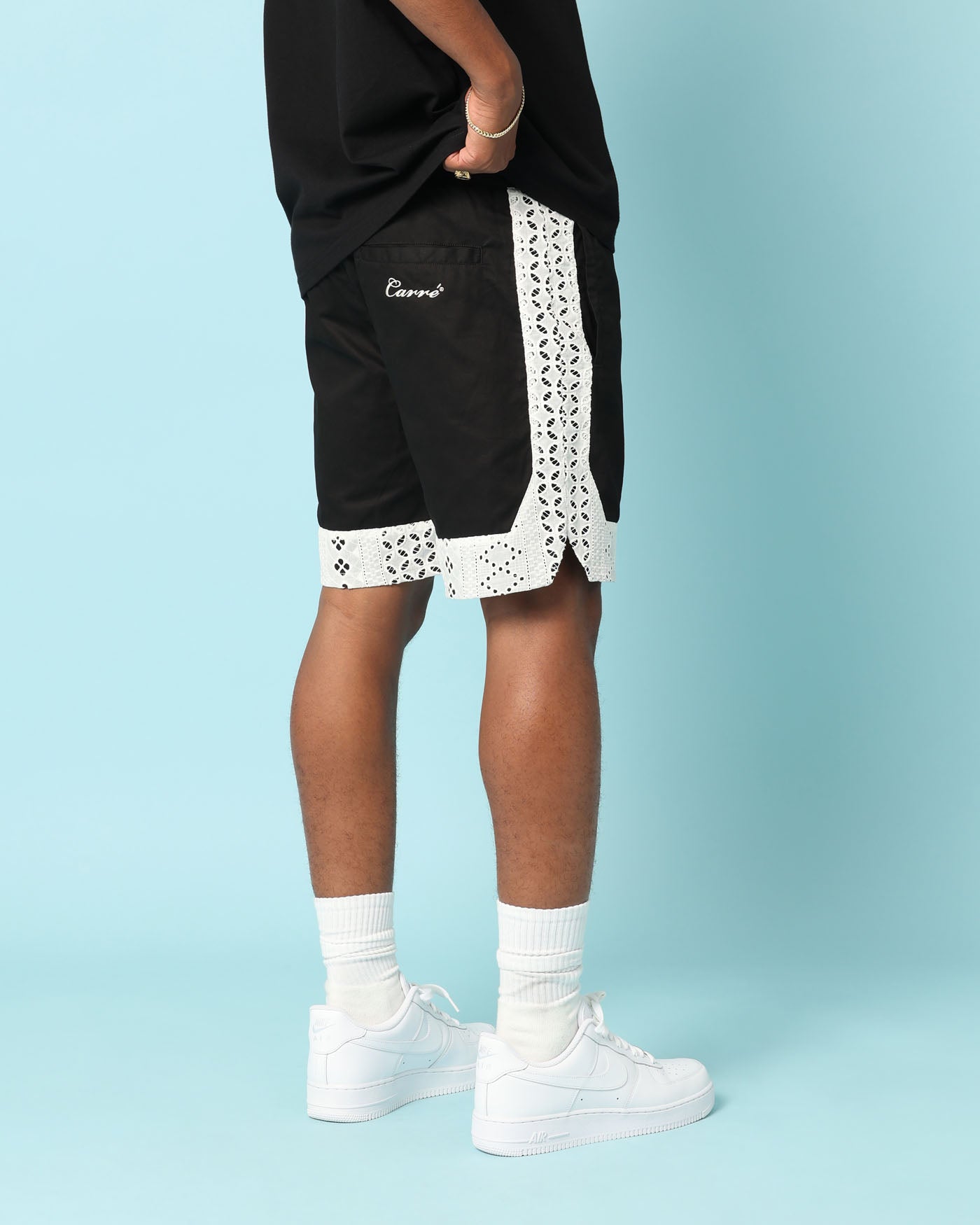 Carré Bandana Lace Shorts Black | Culture Kings US