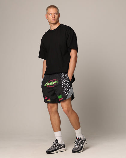 Loiter Instinct Walk Shorts Black/Green/Red