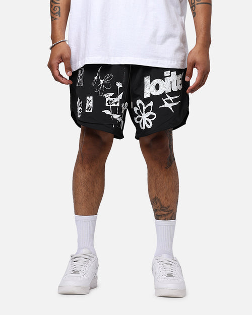 Loiter Flowerbed Walk Shorts Black
