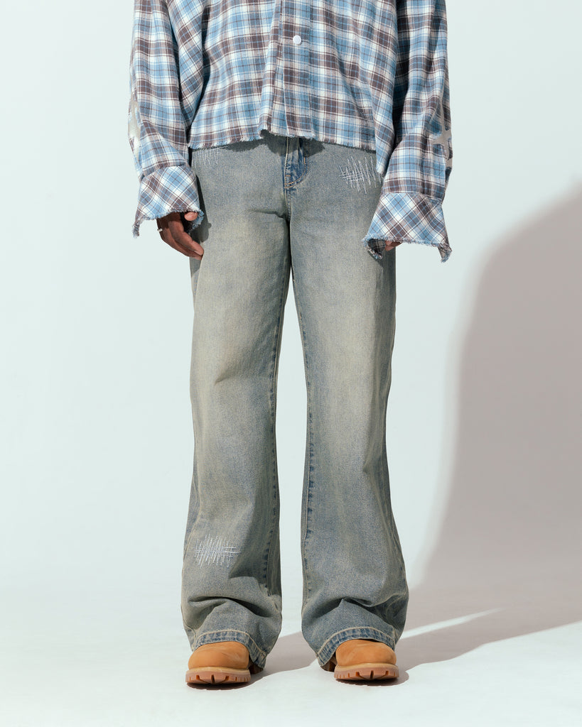 Loiter 444 Bootcut Jeans Washed Blue | Culture Kings US