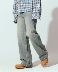 Loiter 444 Bootcut Jeans Washed Blue