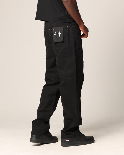 Saint Morta Outlaw Rodeo Jeans Aged Black