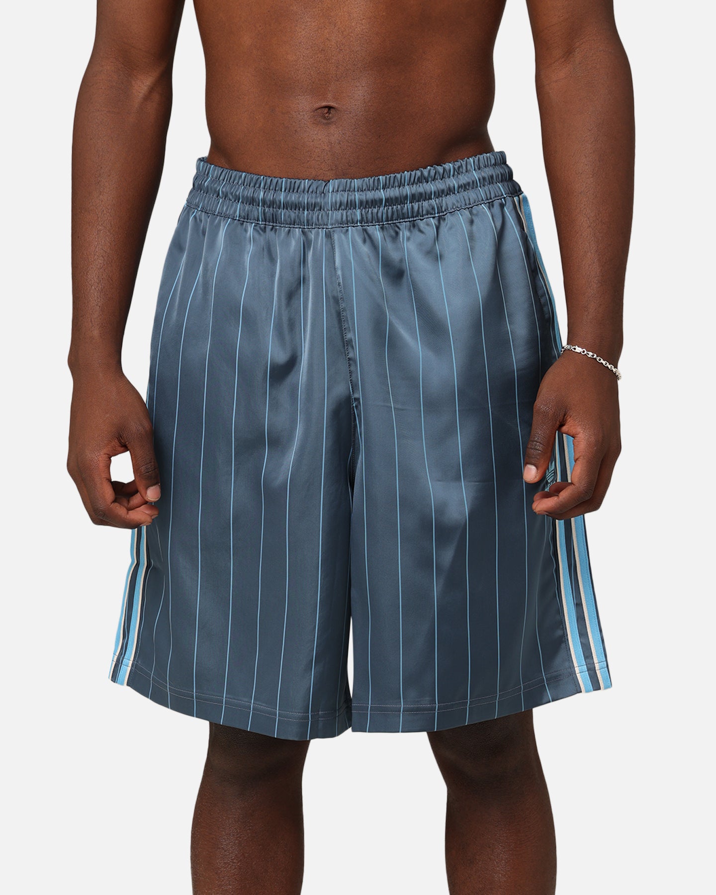 Adidas Pinstripe Sprinter Shorts Preloved Ink | Culture Kings US