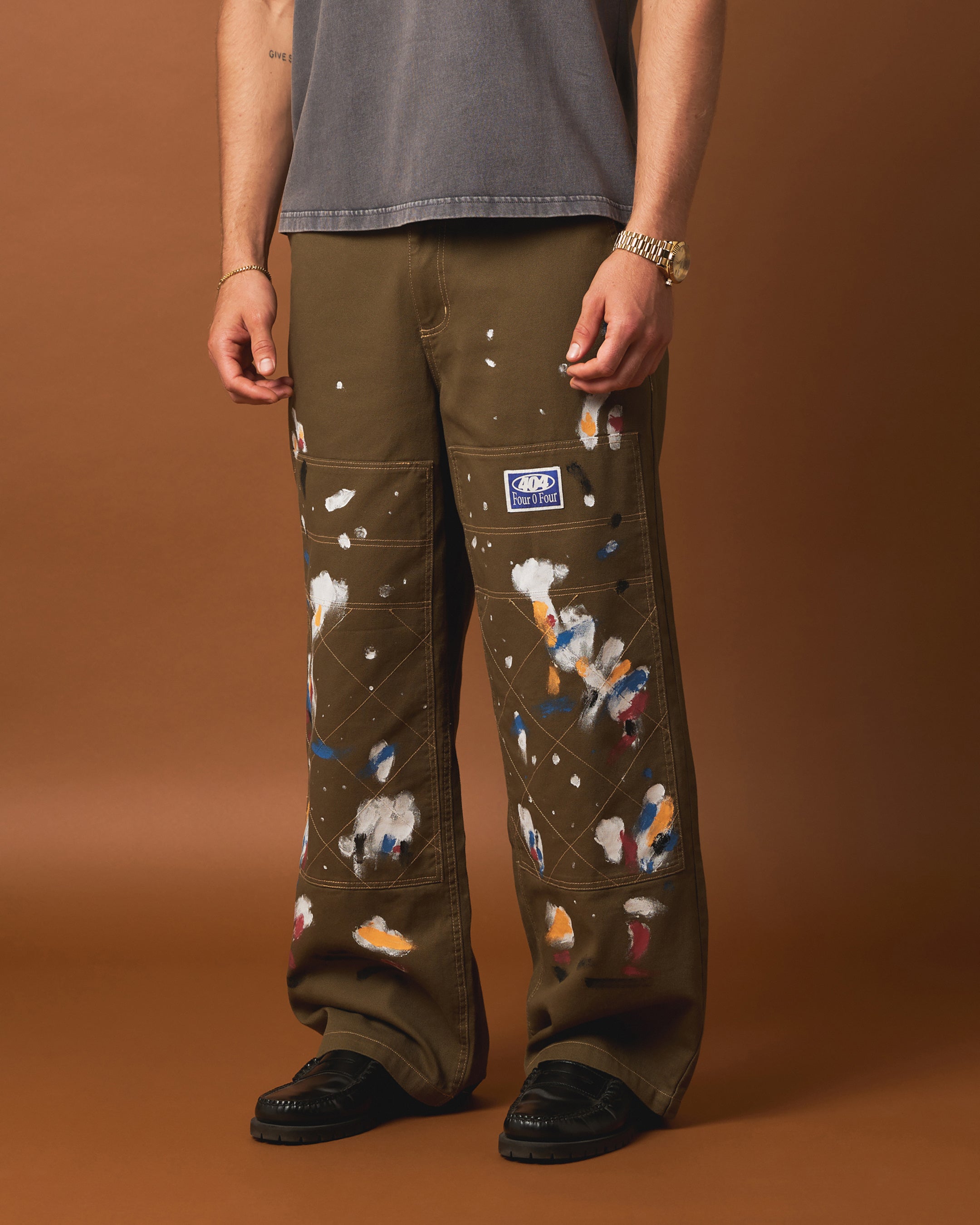 404 Painter Double Knee Pants Khaki | Culture Kings US