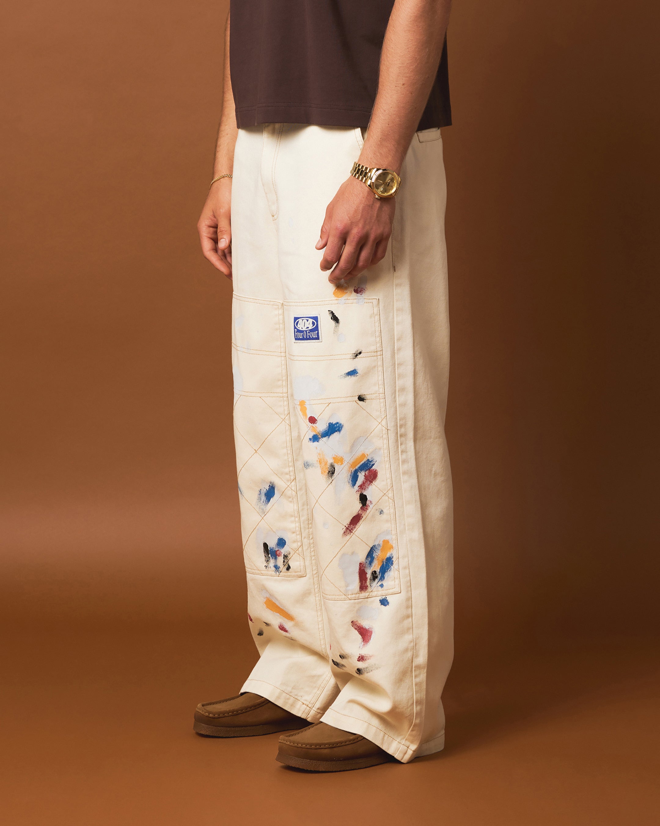 404 Painter Double Knee Pants Off White | Culture Kings US