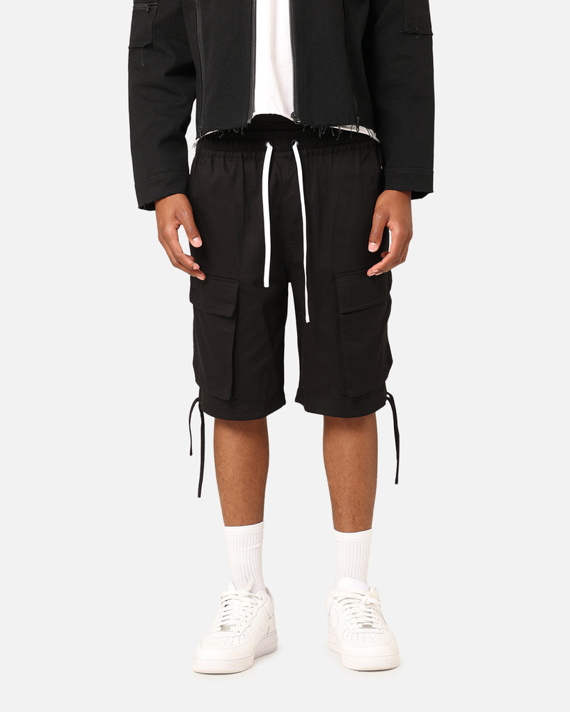 Saint Morta Dept Cargo Shorts Black | Culture Kings US