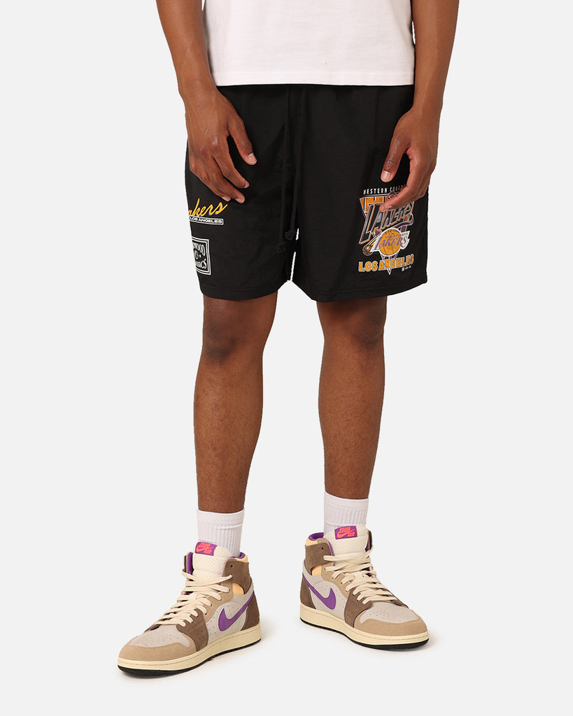 Mitchell & Ness Los Angeles Lakers Tri 2.0 Shorts Black | Culture