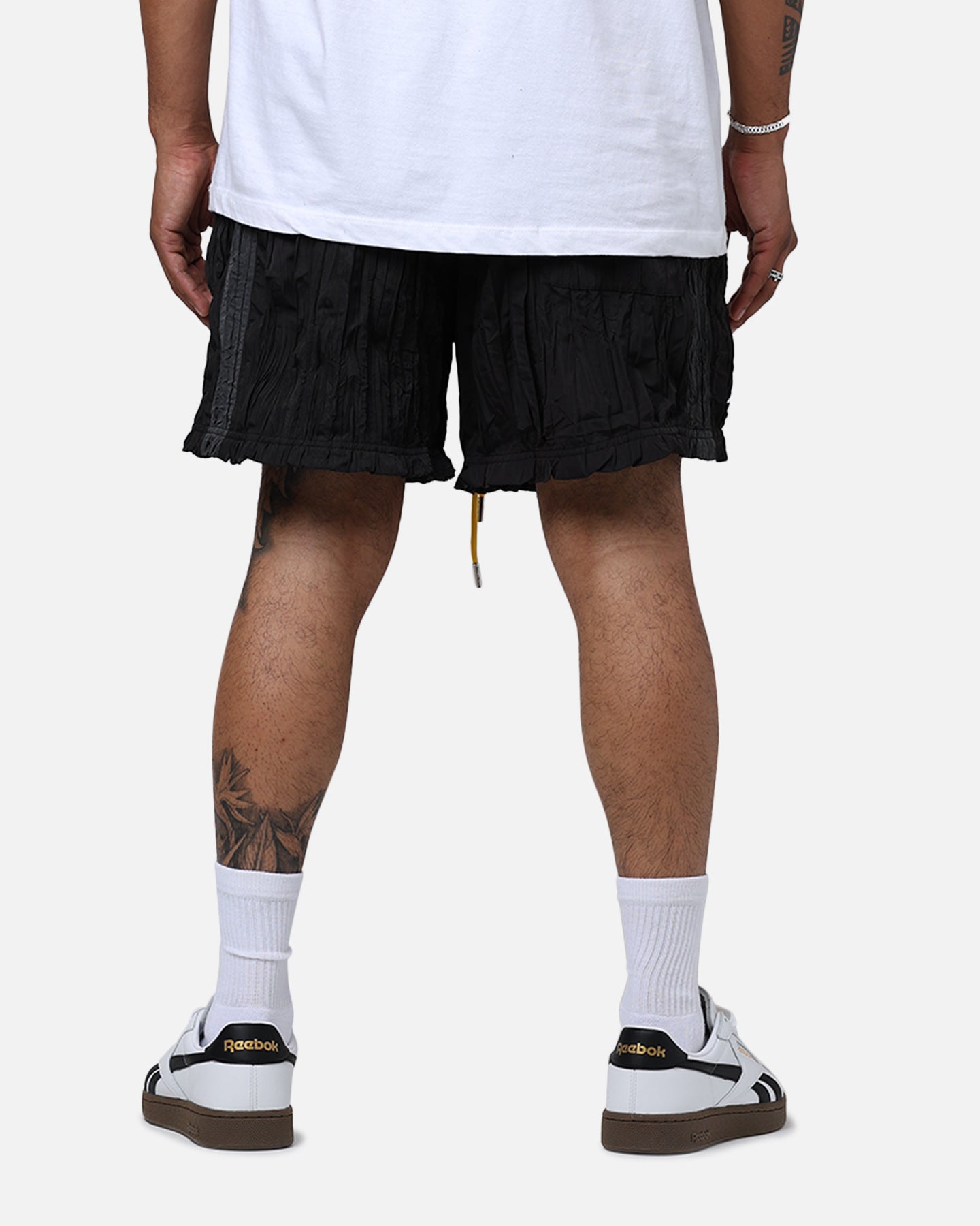 Diet Starts Monday Crinkled Nylon Shorts Black/Grey | Culture Kings US