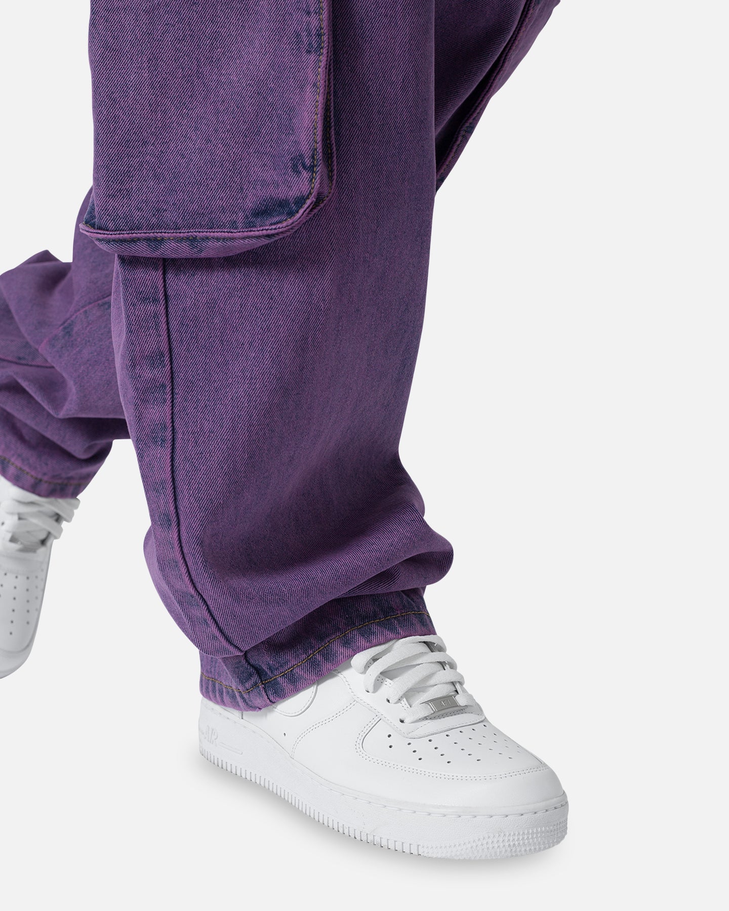MNML V580 Baggy Cargo Pants Purple | Culture Kings US