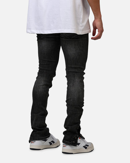 MNML D588 Straight Denim Jeans Washed Black