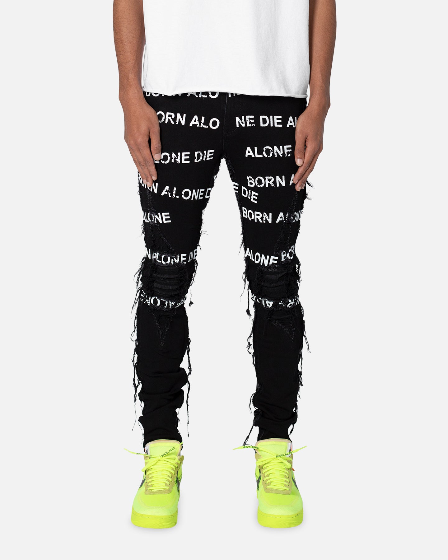 MNML X563 Skinny Creek Denim Jeans Black | Culture Kings US
