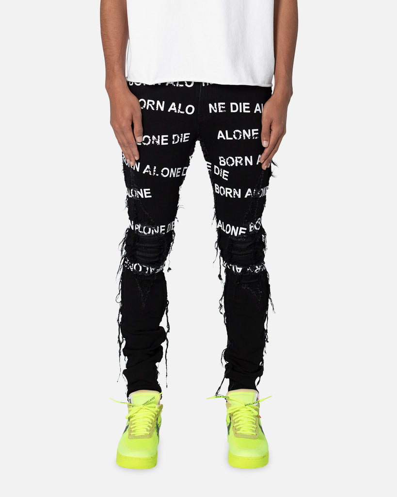 MNML X563 Skinny Creek Denim Jeans Black | Culture Kings US