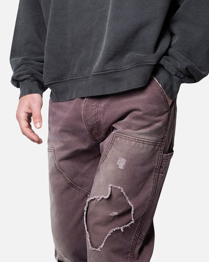 MNML V602 Thrashed Carpenter Pants Brown