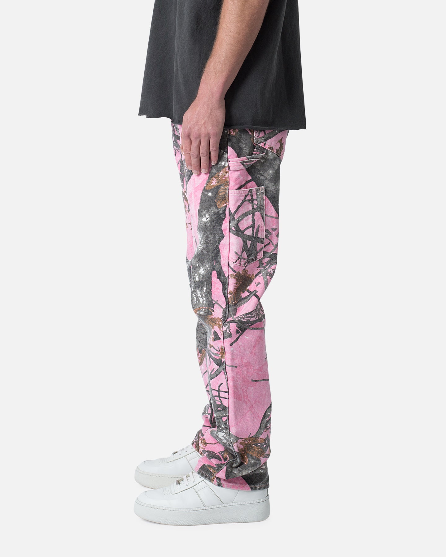 MNML V603 Camo Carpenter Pants Pink | Culture Kings US