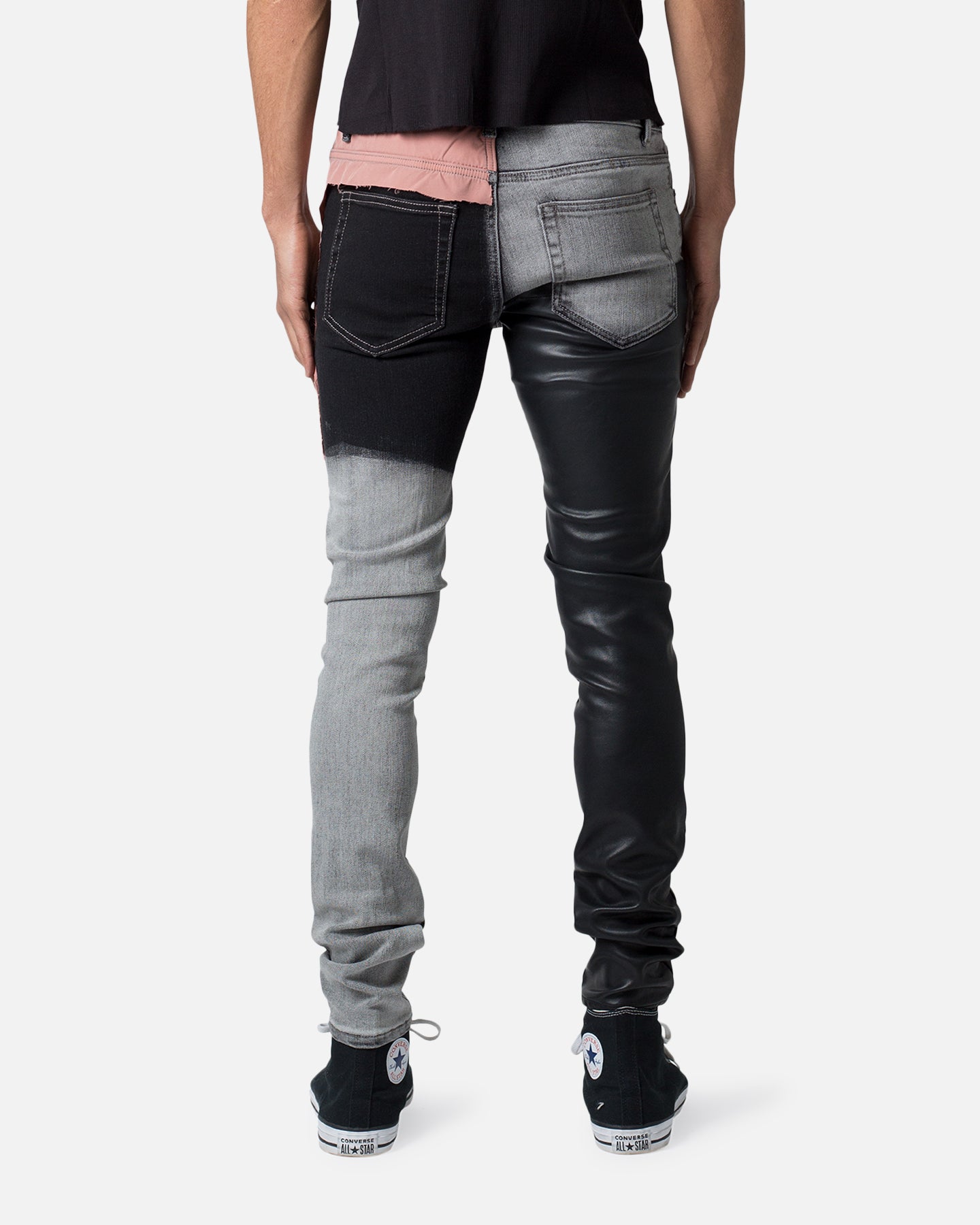 MNML X596 Patched Skinny Denim Jeans Multi | Culture Kings US