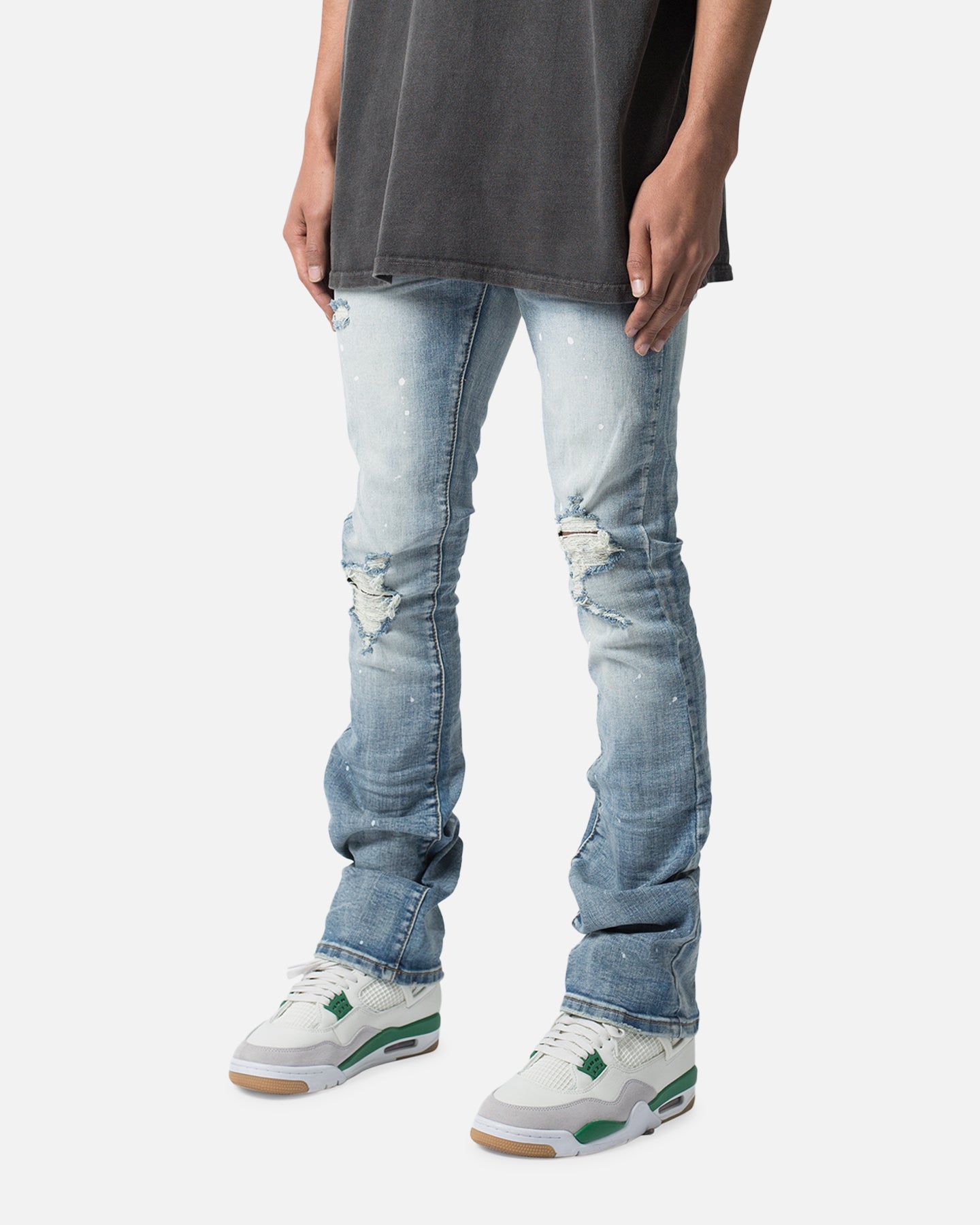 MNML X598 Pond Skinny Flare Denim Jeans Blue | Culture Kings US