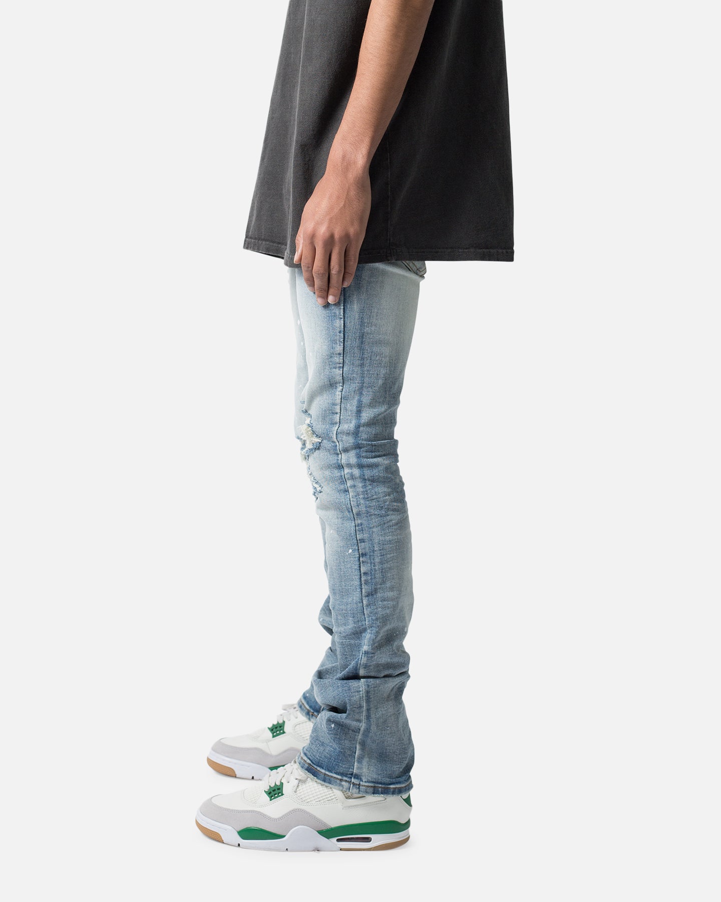 MNML X598 Pond Skinny Flare Denim Jeans Blue | Culture Kings US