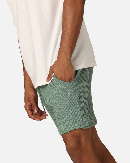 XXIII Ozzy Waffle Shorts Sage