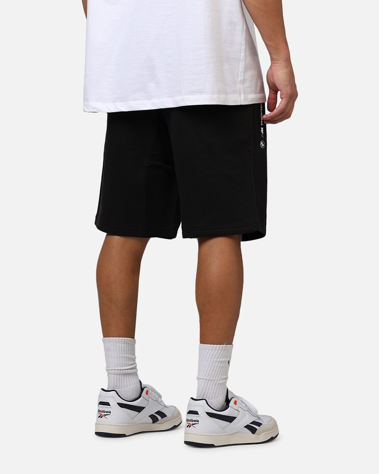Puma X BMW MMS New Essential Fleece Shorts Black | Culture Kings US