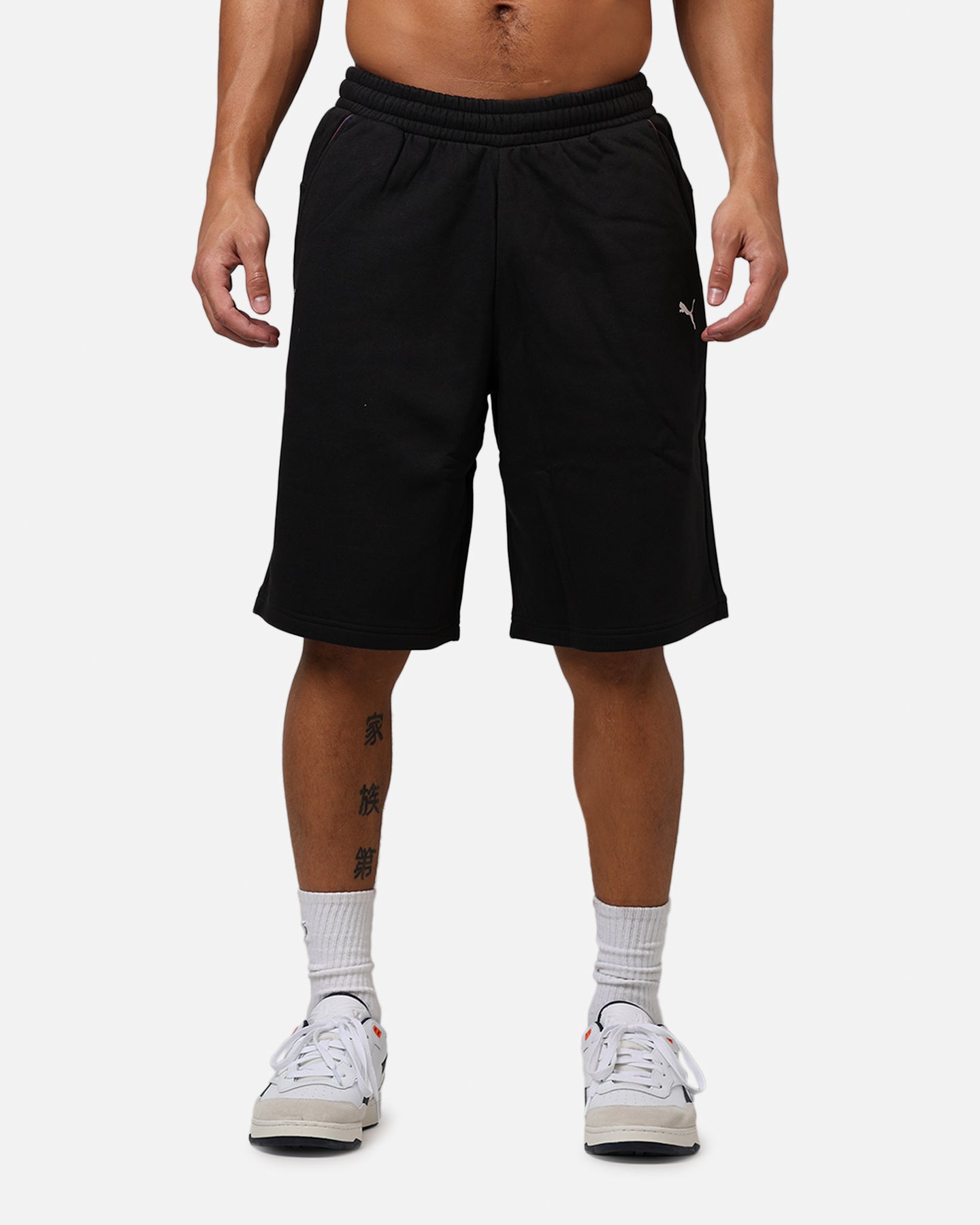 Puma X BMW MMS New Essential Fleece Shorts Black | Culture Kings US