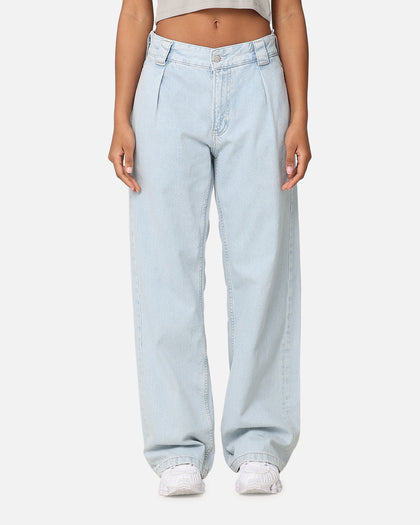 Calvin Klein 90's Loose Pleated Jeans Light Blue