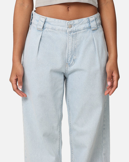 Calvin Klein 90's Loose Pleated Jeans Light Blue