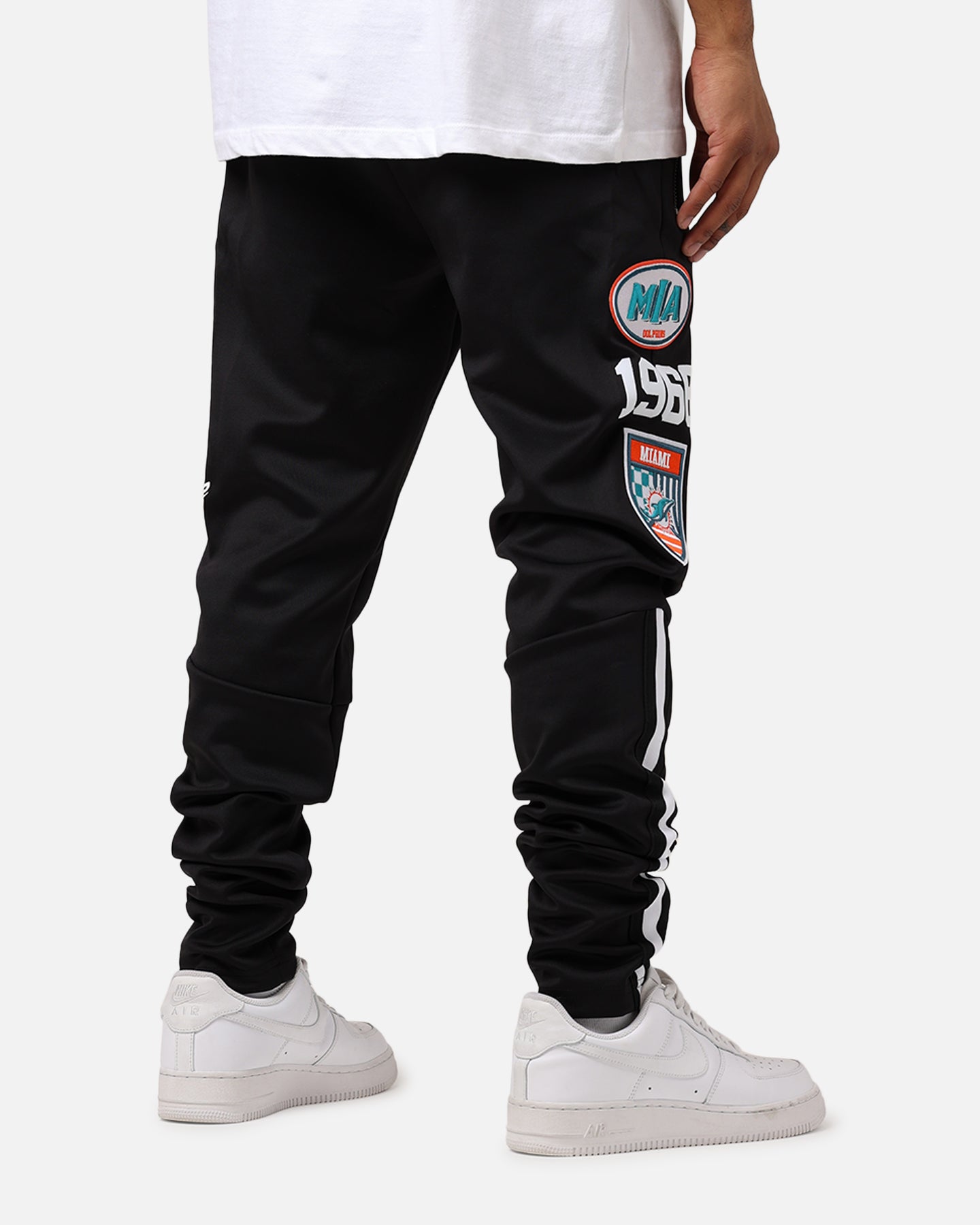 Pro Standard Miami Dolphins Fast Lane Track Pants Black | Culture