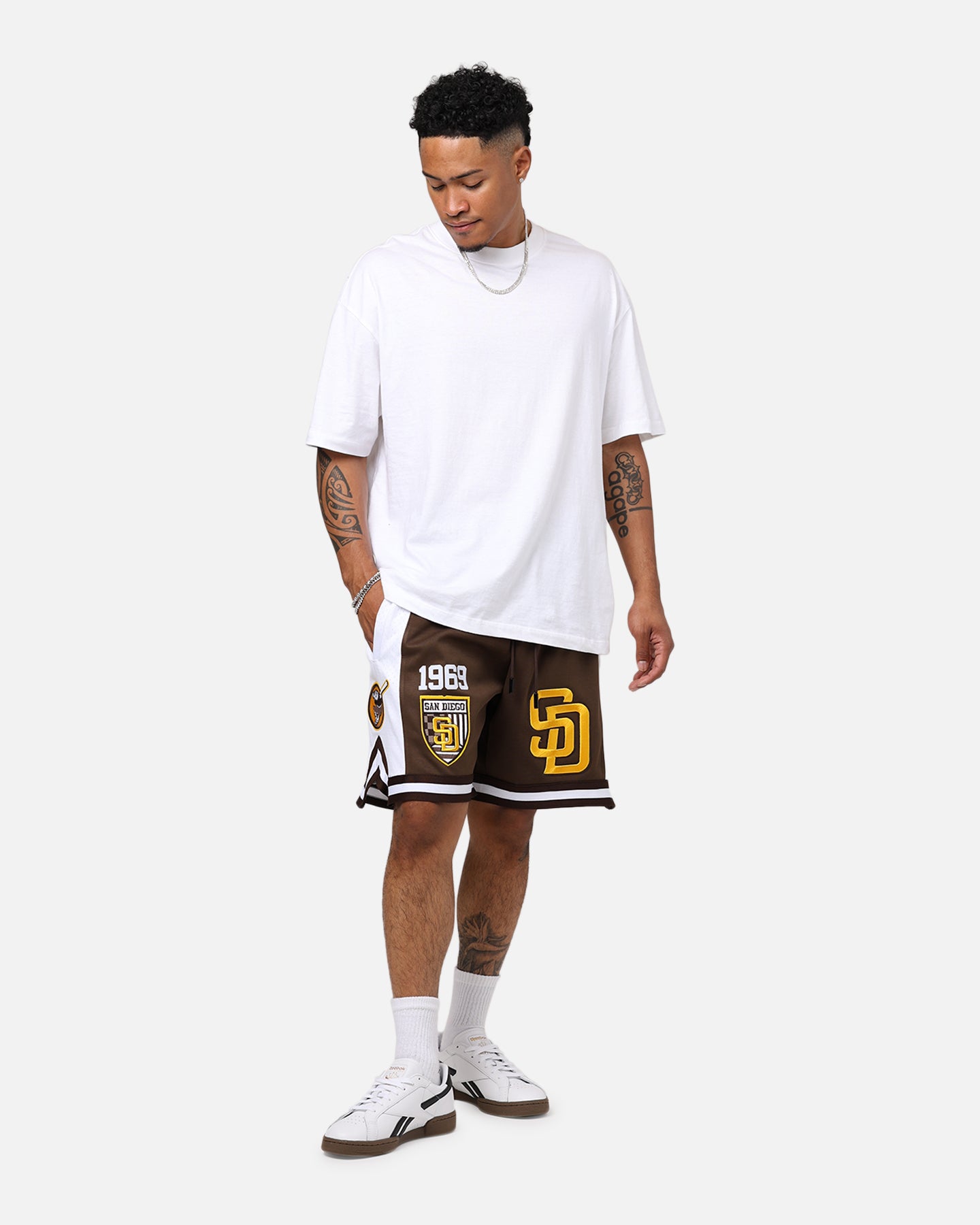 Pro Standard San Diego Padres Fast Lane DK 2.0 Shorts Brown