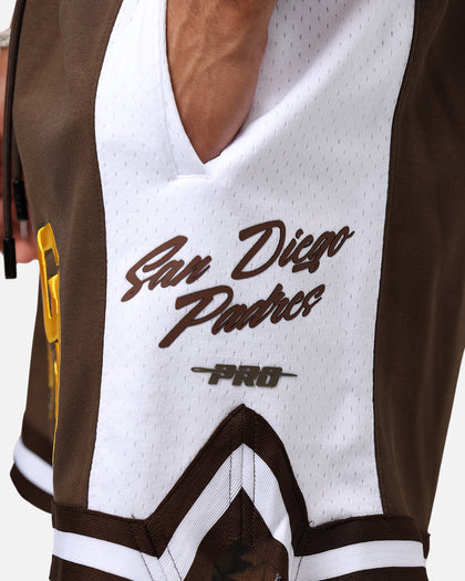 Pro Standard San Diego Padres Fast Lane DK 2.0 Shorts Brown