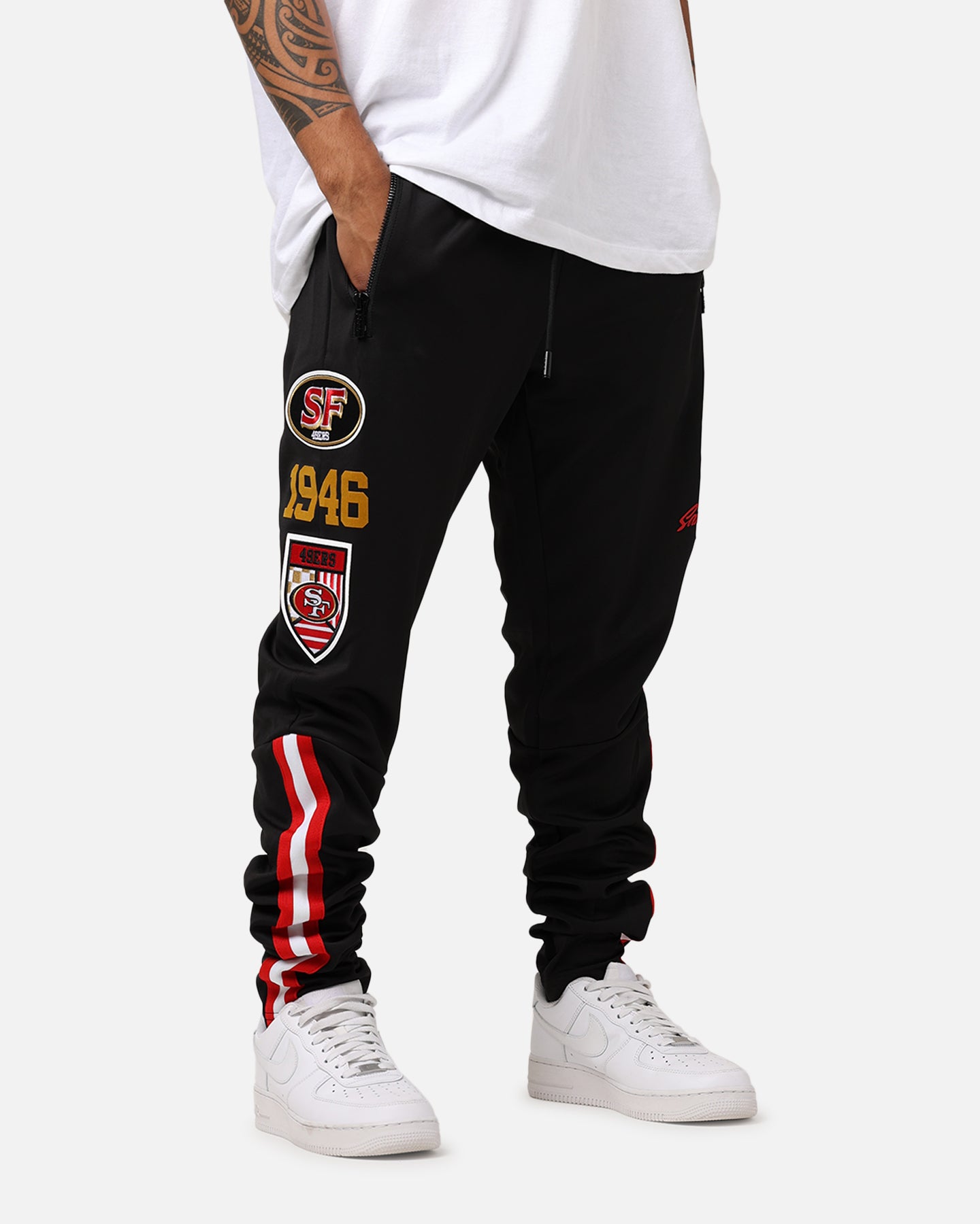 M.　SKIN TOKYO / FIRE TRACK PANTS Pro Standard San Francisco 49ers Fast Lane Track Pants Black