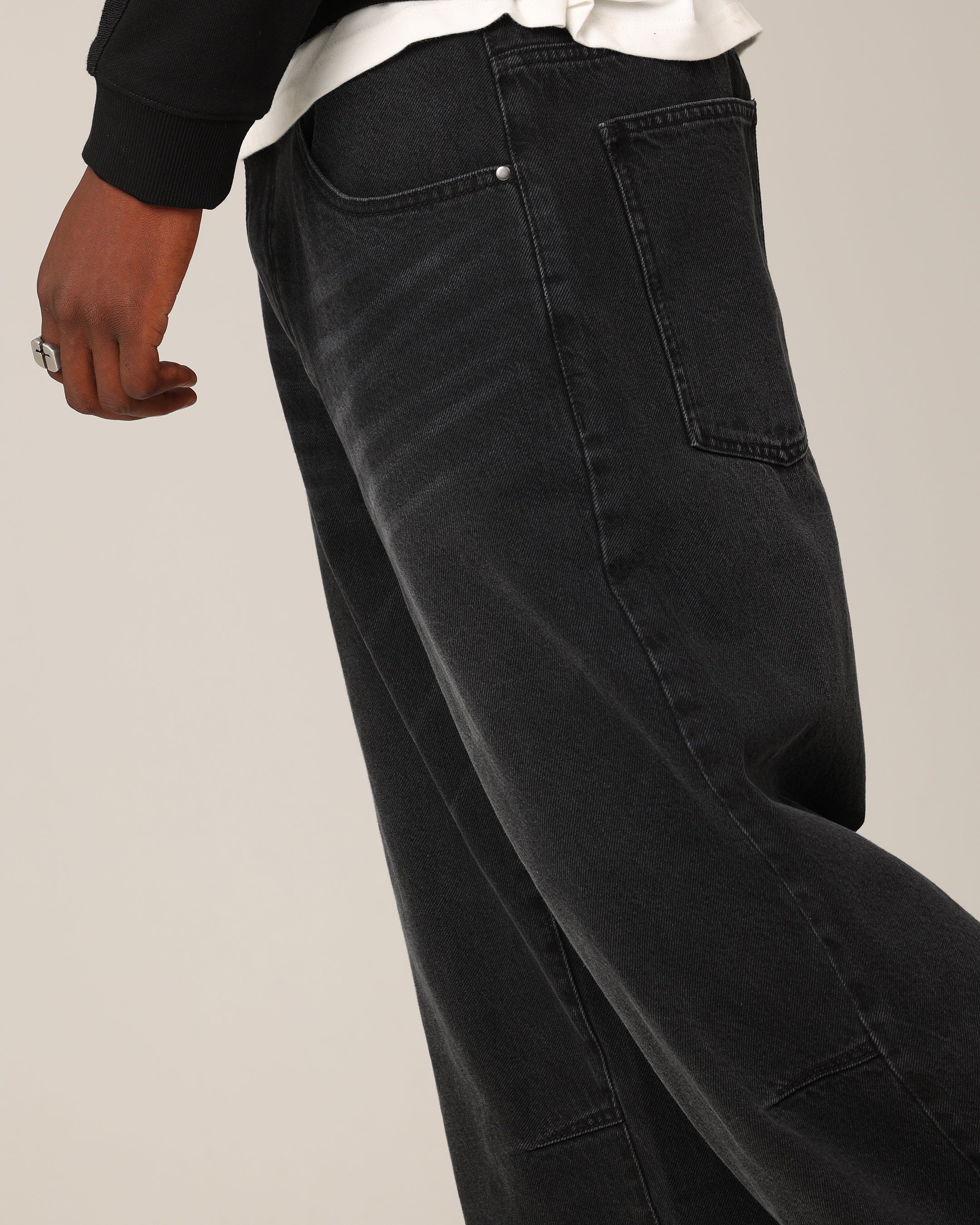 Saint Morta Amplus Jeans Black Shadow | Culture Kings US