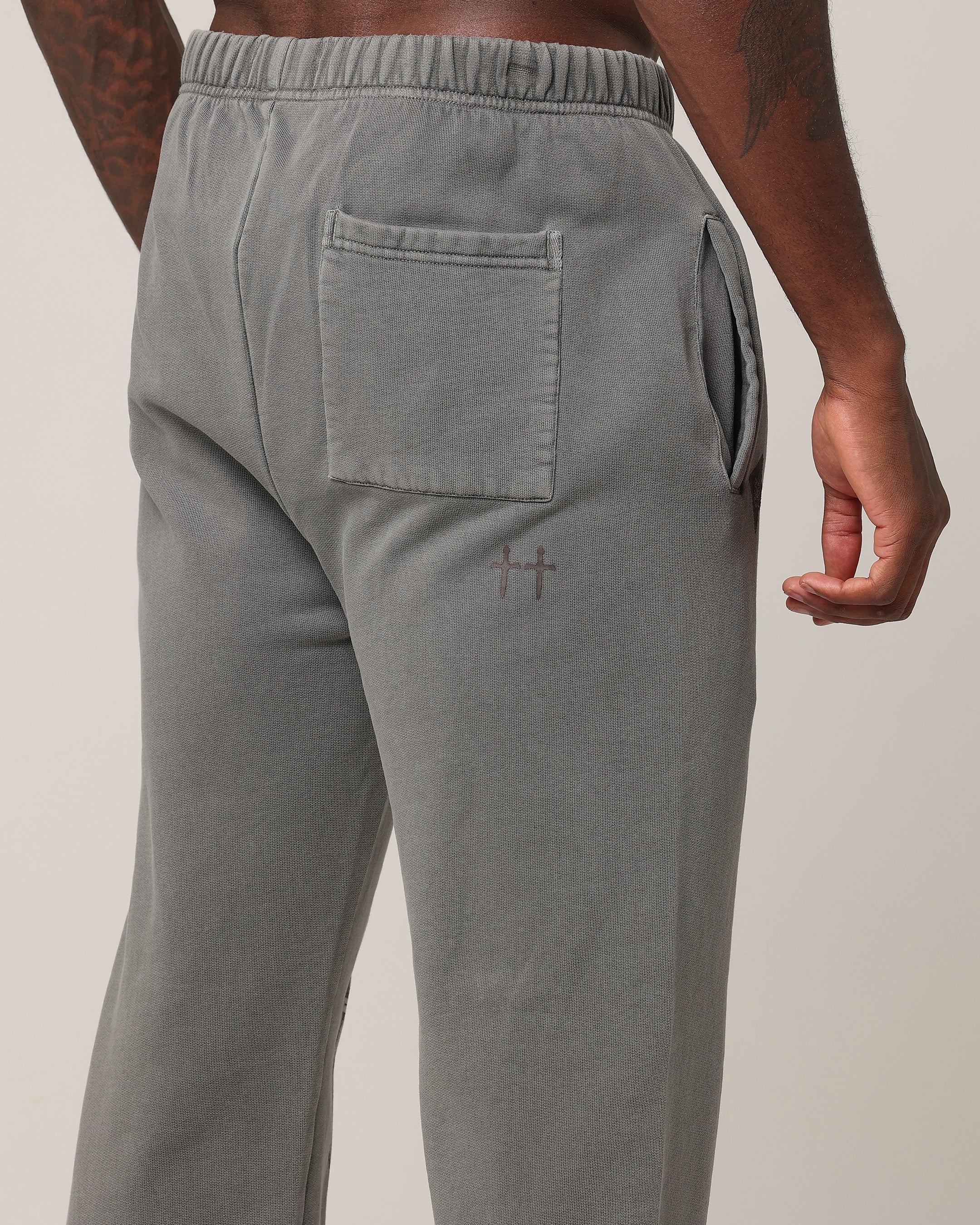 Saint Morta SSIX Sweat Pants Washed Charcoal | Culture Kings US