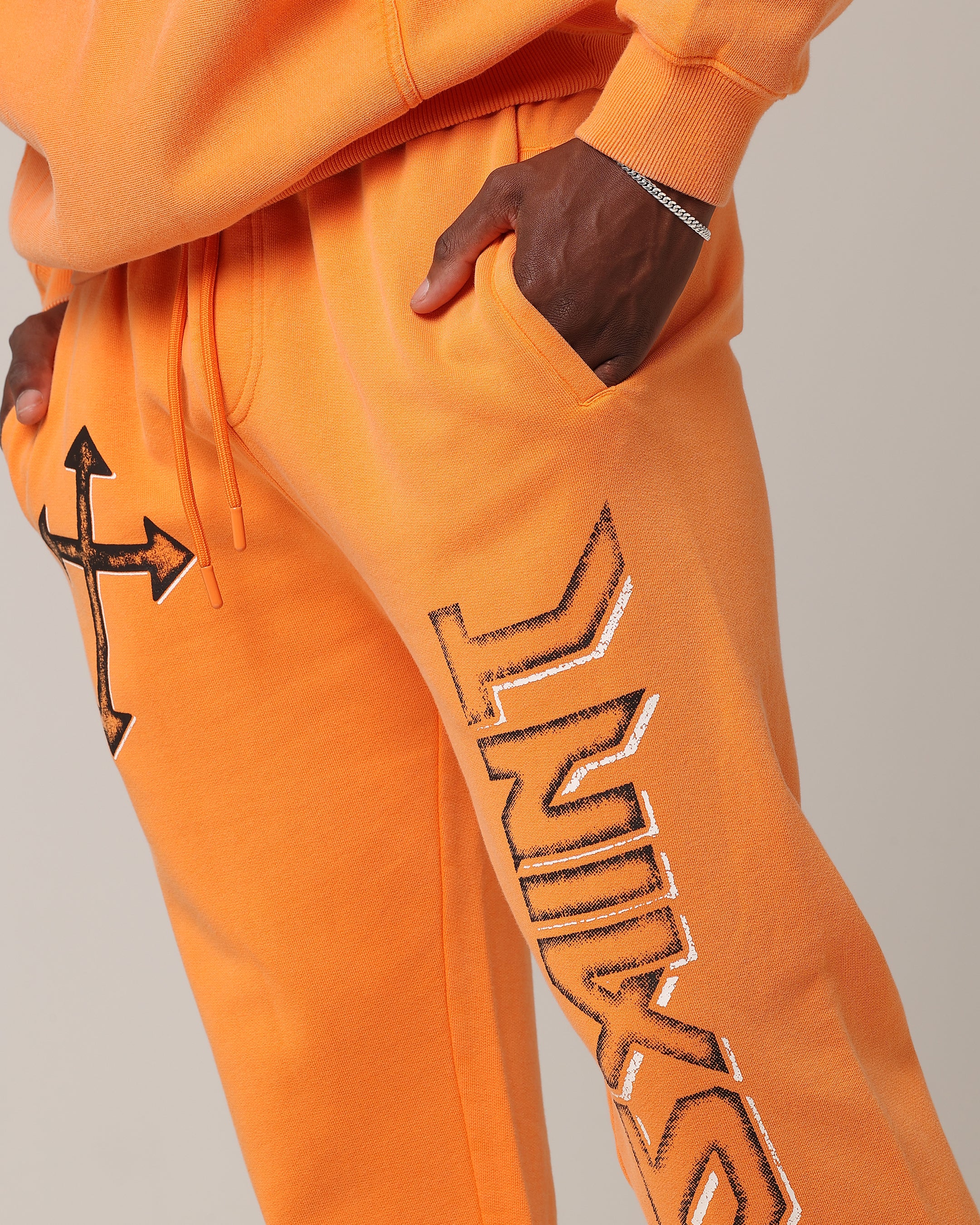 ポ*☆様 Orangecolor Kasuri Pants Made In It Saint Morta SSIX Sweat Pants Orange | Culture Kings US