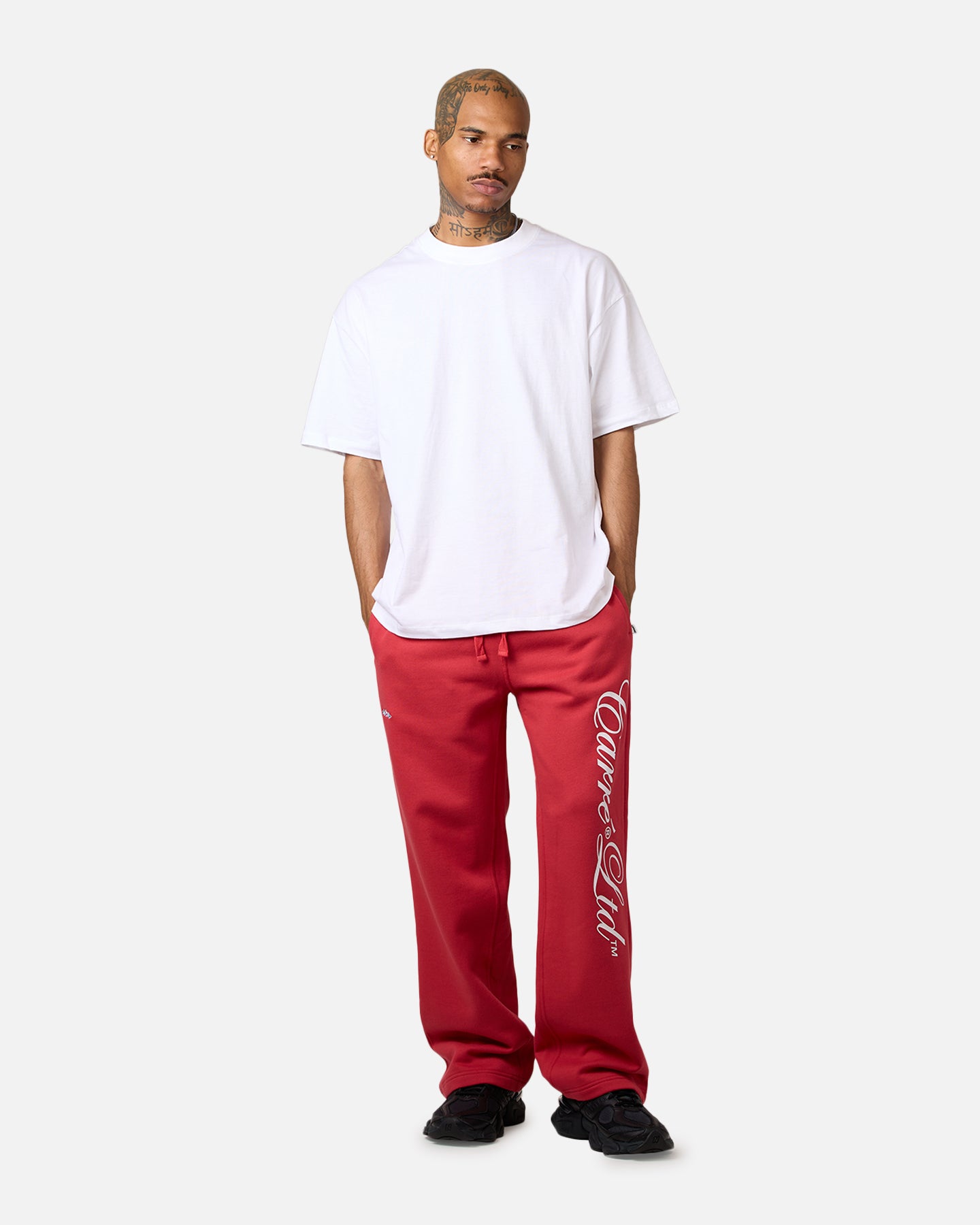 Carre Rosebud Baggy Trackpant Red | Culture Kings US