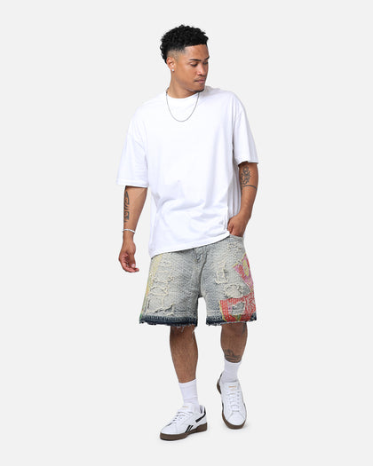 Lifted Anchors "Maria" Boro Shorts Blue Bleached