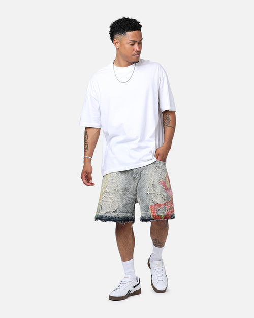 Lifted Anchors "Maria" Boro Shorts Blue Bleached