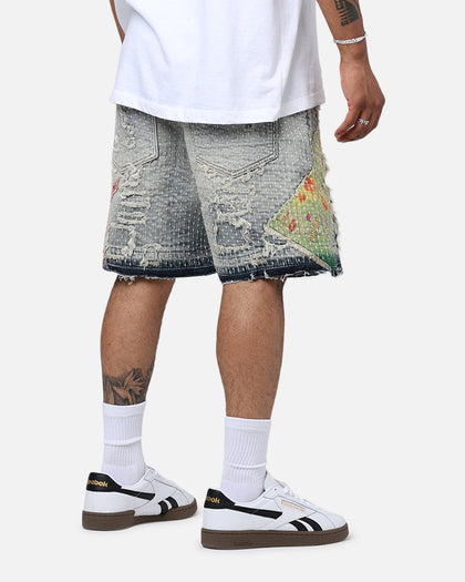 Lifted Anchors "Maria" Boro Shorts Blue Bleached