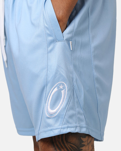 NE PEOPLE Men's Mesh Basketball Shorts - Solid Color Gym Shorts, Sky Blue, XX-Large